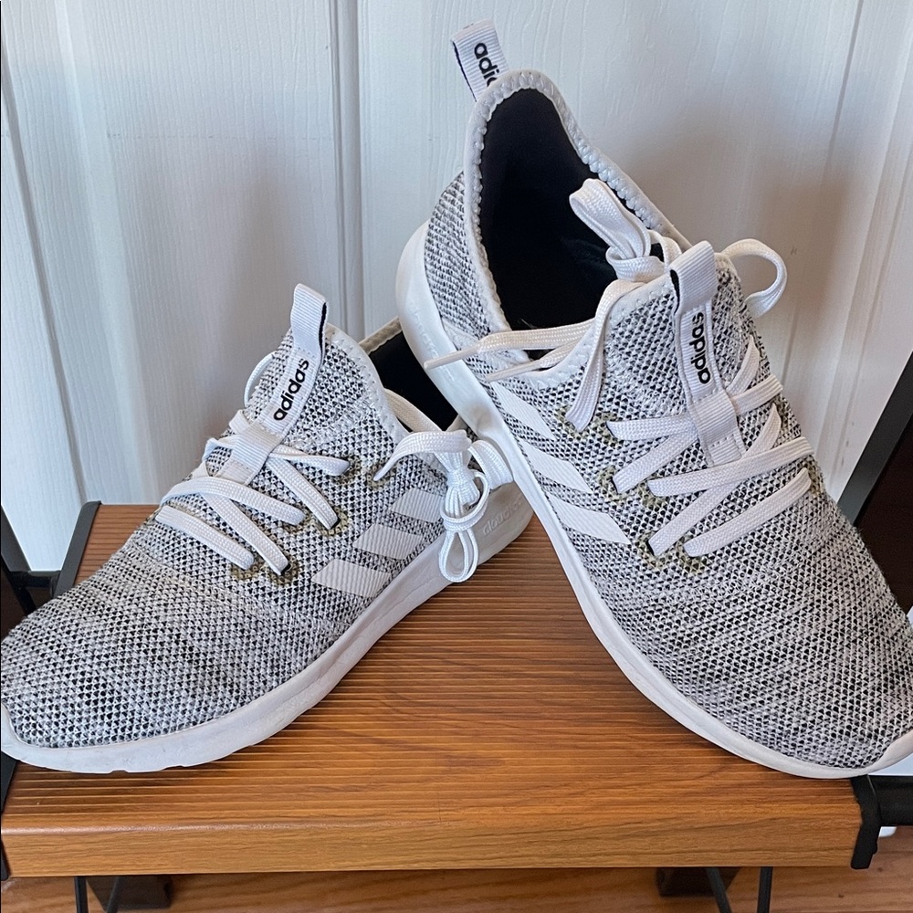 Adidas Knit Sneakers in Gray and White